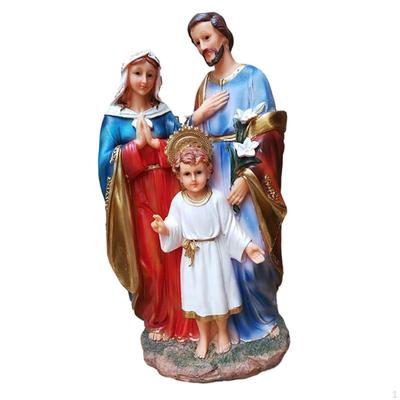 Rzeźba Świętej Rodziny Figurka Jezusa Ozdoba Rękodzieło Postacie Maryi i Józefa do Samochodu