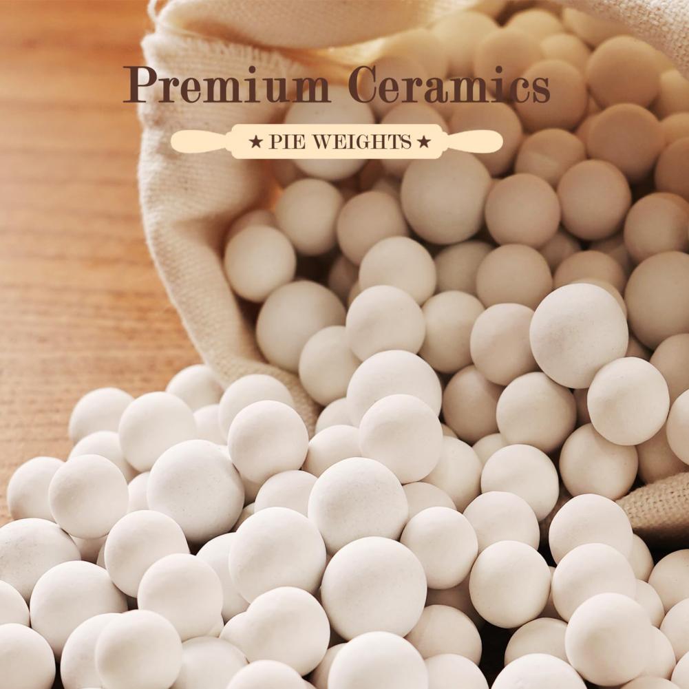 Fagiolini Ceramici per Cottura Forno Accessori Professionali per Pasticceria Pesi Ceramici per Torte Set di Fagiolini con Contenitore Riutilizzabili 10mm per Torte