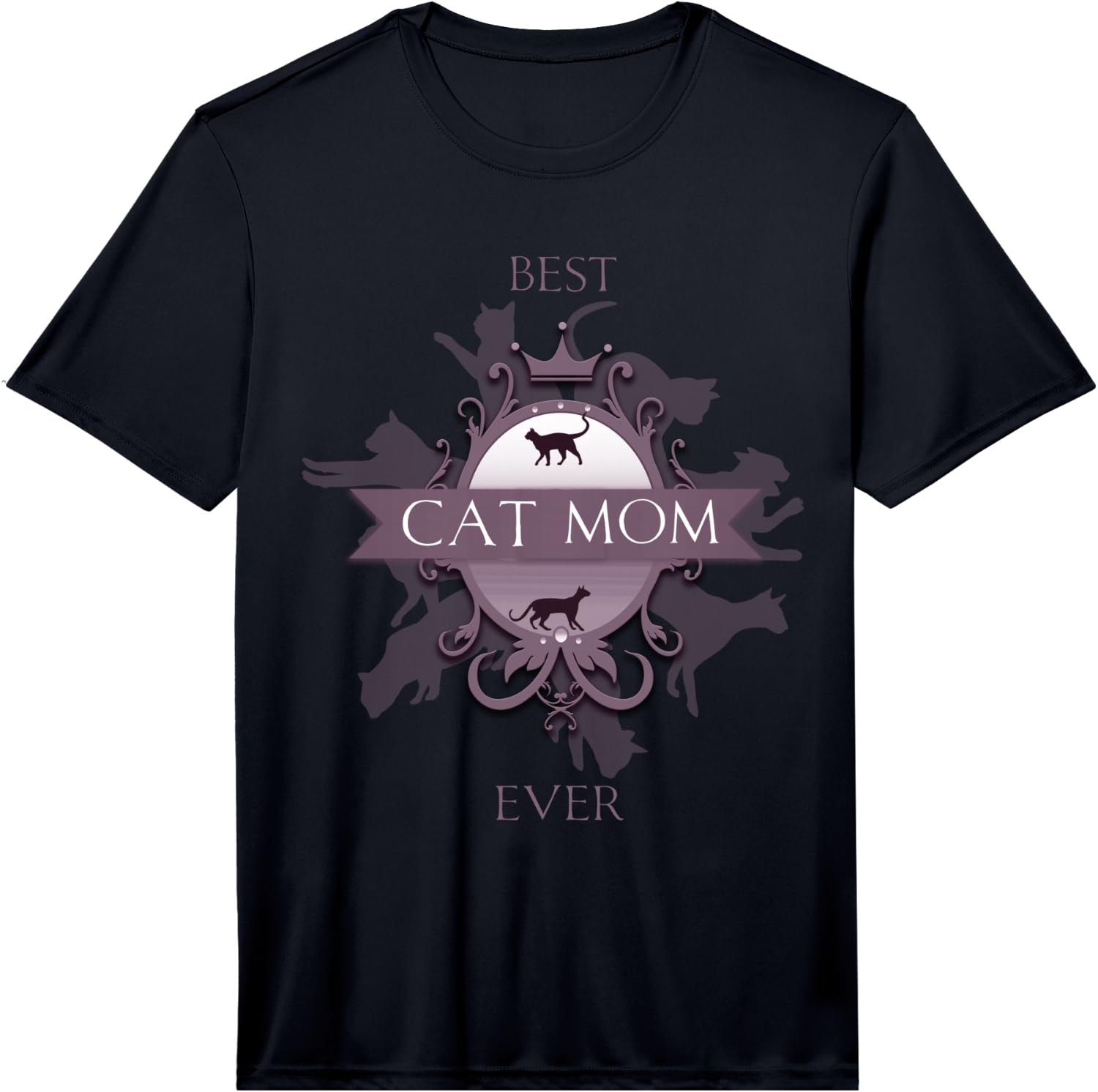 Elegant Best Cat Mom Ever Cute Kitty Mother Performance Unisex T-Shirt S
