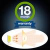 TORIBIO S25 Two Single LED Universal Warranty of Bulbs, 180°, White, DC12V-24V, 6000K, Ultra-Bright Lamp, Use, 18-Month (Pack 2)