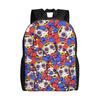 Custom Circus Japan Comic Laptop Backpack Men Women Casual Bookbag for College School Students Cartoon Movie Bags