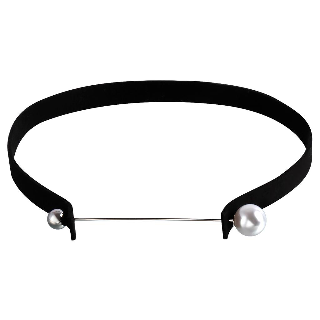 Accessories, Hong Kong Style Concave Velvet Collar, Simple And Personalized One-Word Imitation Pearl Necklace