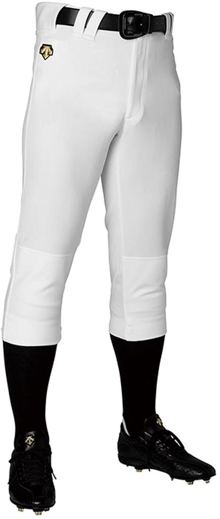 DESCENTE Baseball Uniform Regular Size Pants, Fit, Double-Reinforced, Men's, Small, White, DB-1018PB