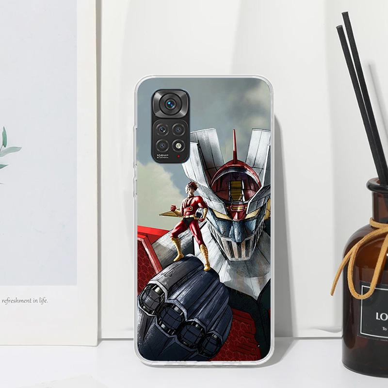 M-Mazinger Z Anime Phone Case For Xiaomi Redmi Note 13 14 12S 11S 10S 12 11E 10 Pro Plus 11T 9S 9 8T 8 7 Art Fundas Back Cover