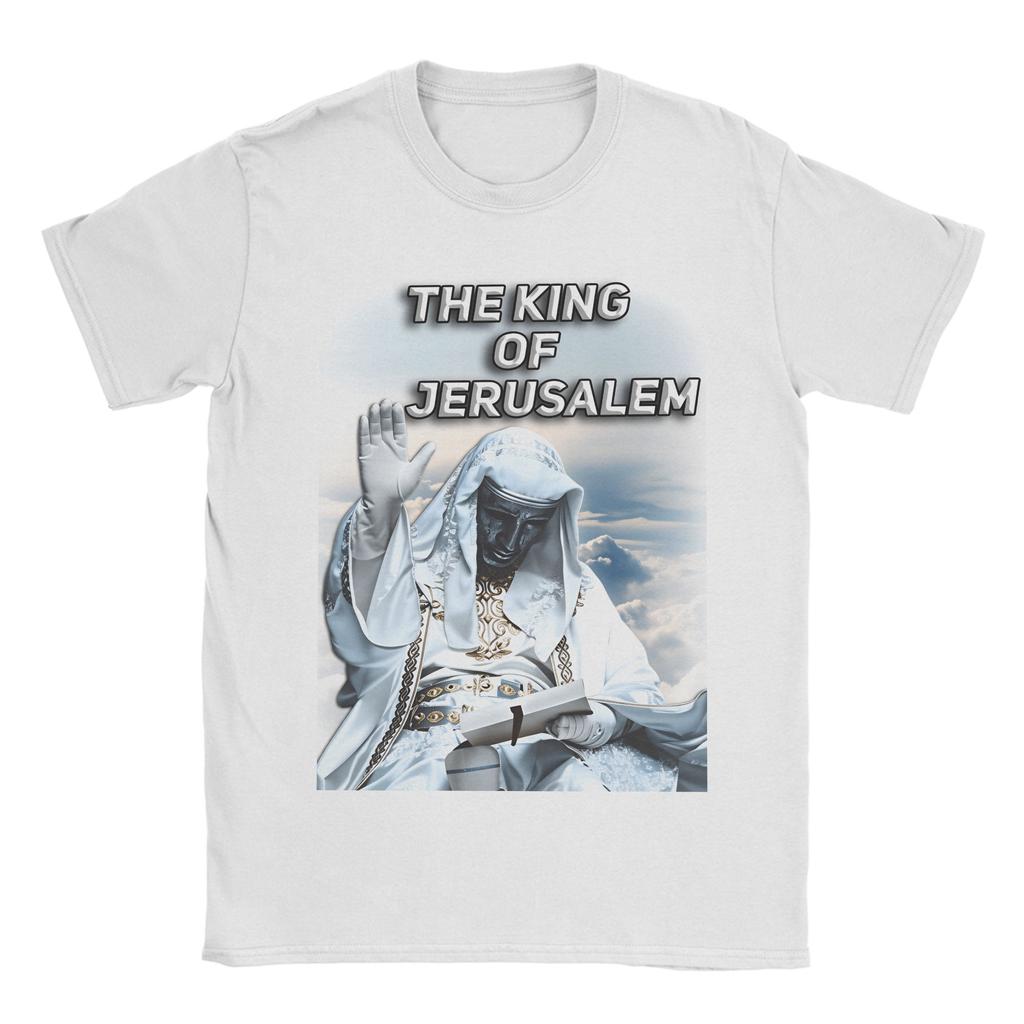 King Baldwin IV Of Jerusalem T-Shirt Summer  Trendy Cool T Shirts Adult Pure Cotton Crewneck Oversized Tees Short Sleeves Tshirt