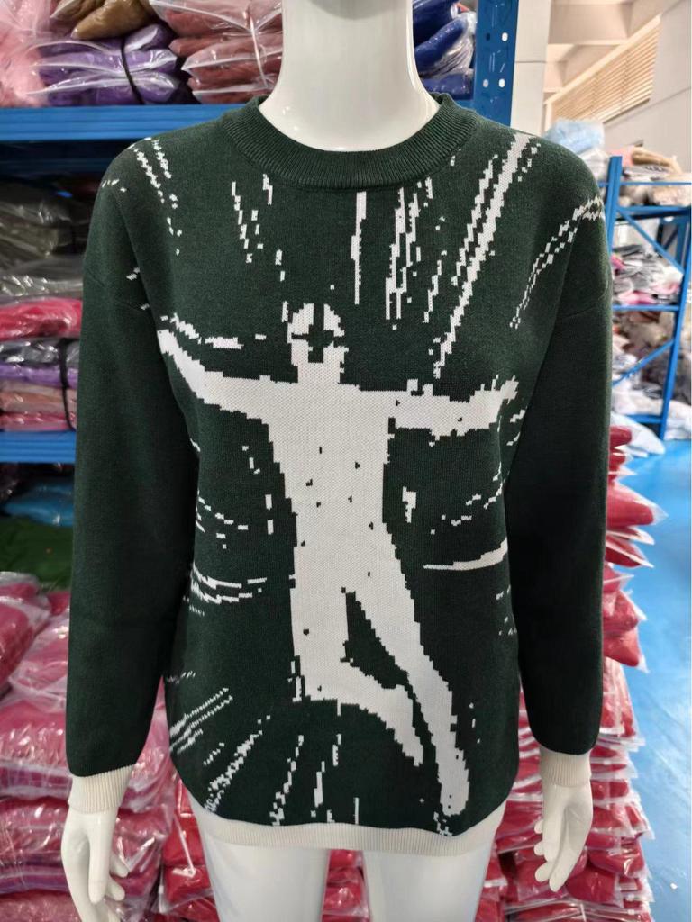 Women's Versatile Round Neck Knit Sweater - Loose Fit, Autumn/Winter 2026 Collection