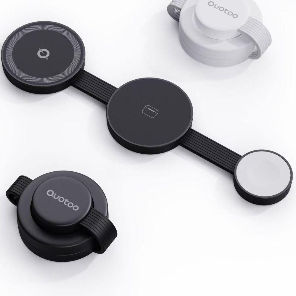 

MagSafe Magnetic 3-in-1 Charger Foldable Travel Charging Pad Wireless Charging Station чорний