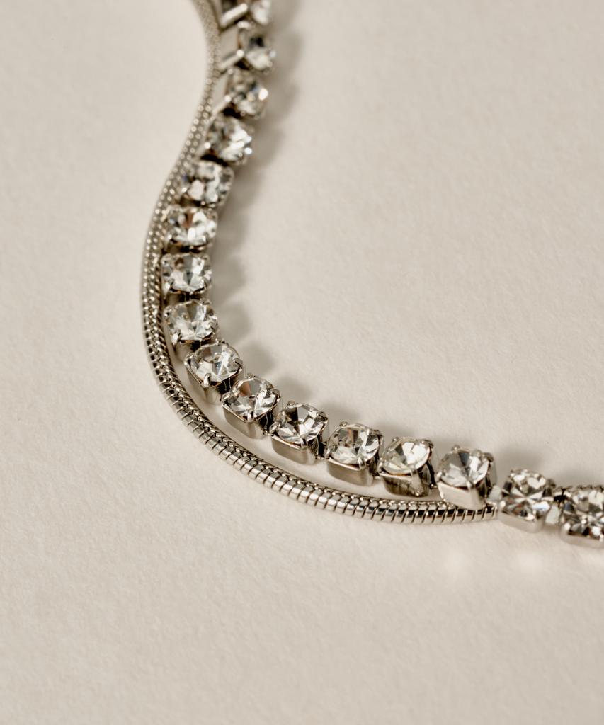 Novice Tokyo Cubic & Round Chain Bracelet [Stainless] / Silver