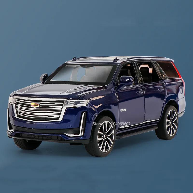 1:32 Scale Escalade Mini Toy Model Cars Alloy Diecast SUV Shock Absorption Sound Light Doors Opened Ornament Vehicles Boys Gifts