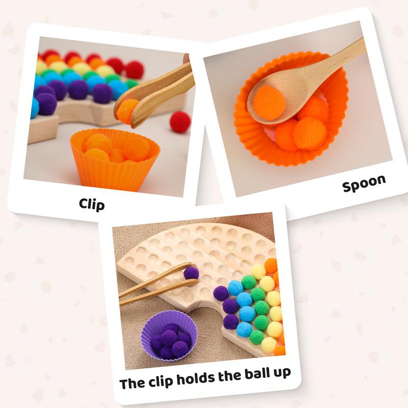 Rainbow Beads Baby Toy: Color Sorting & Hand-Eye Coordination Trainer