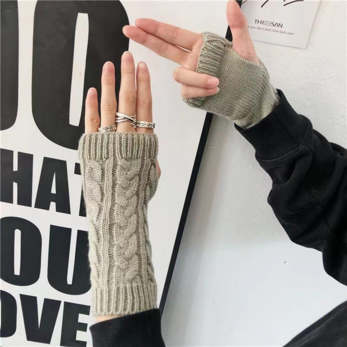 

Вязаные перчатки, Женские, Митенки, Мужские, Напульсники, Теплые пальто, Перчатки с открытыми пальцами, Шерстяные перчатки, Парные стили серый