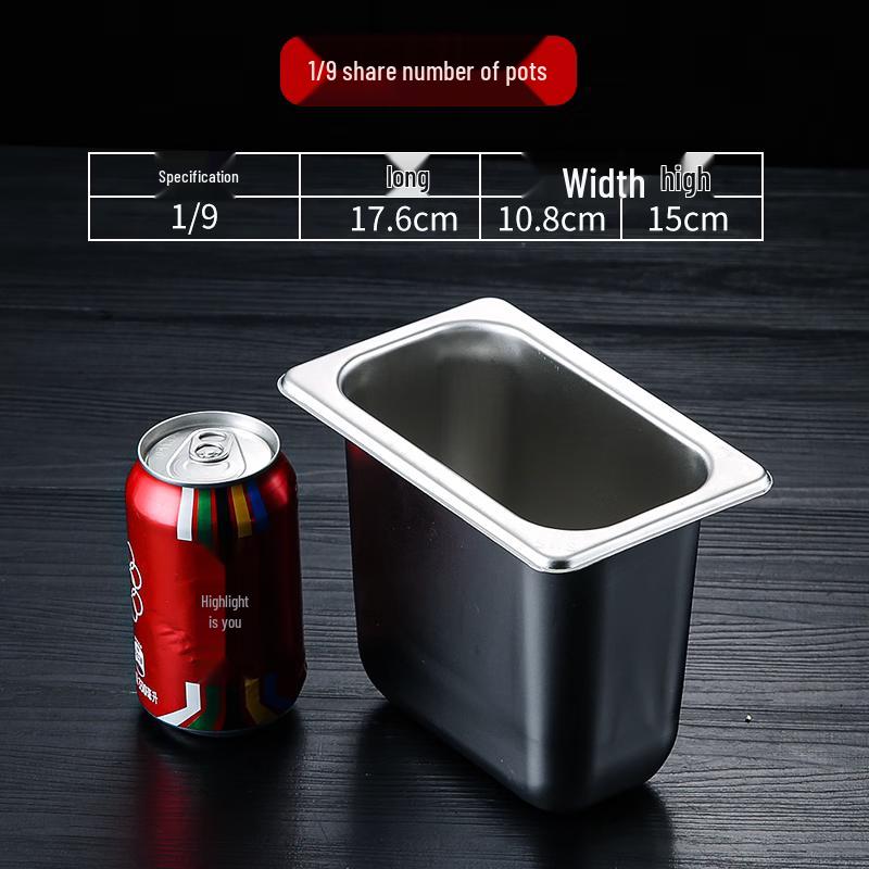 Zhe Bu 304 Stainless Steel Rectangular Gastronorm Food Pan with Lid