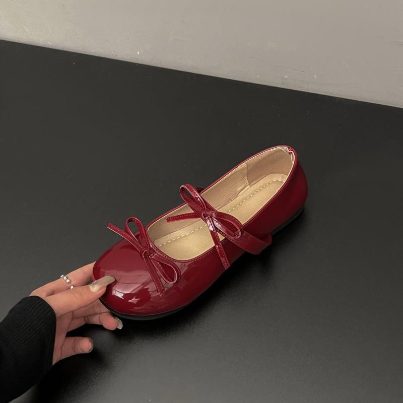 Fashion Fashion Versatile Woman Shoes 2025 Autumn New Women Flat Bow Leather Shoe Simple Temperament Women's Mary Jane Shoes Zapatos