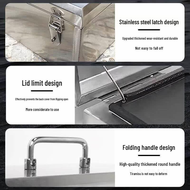 Jundingying 304 Stainless Steel Tool Storage Box