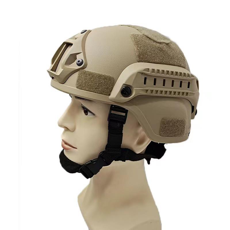 Casco de Combate Táctico Con Sistema de Rieles Airsoft Deportes al Aire Libre Senderismo Simulación Militar