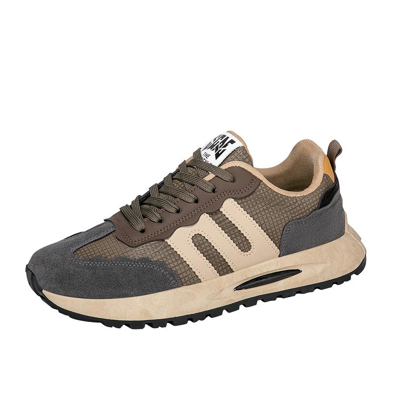 Fashion New Casual Sports Men's Shoes Autumn Fashionable British Style Soft Sneakers Trendy Running Shoes Vintage Versatile Casual Thick