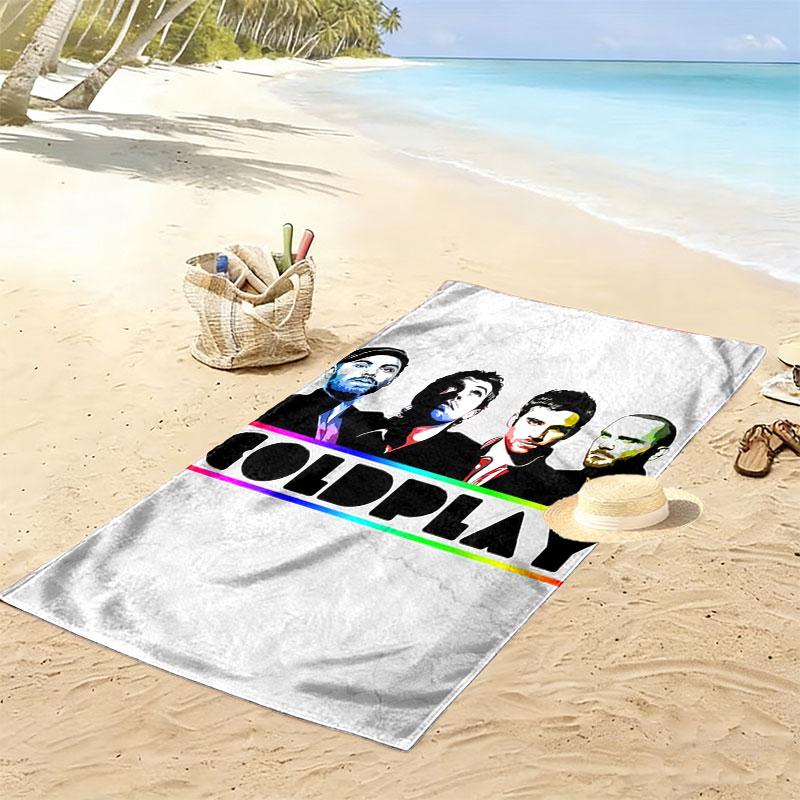 Coldplay Beach Towel, Large Soft Quick Dry Towel for Beach Camping Swimming