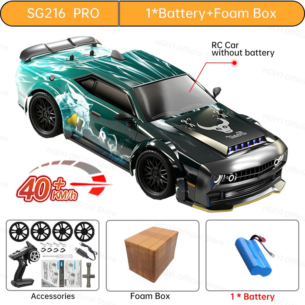 

SG216 MAX 1:16 Brushless RC Drift Car With LED 70KM/H Or 40KM/H 4WD High speed Racing Rc Car Monster Truck for Kids Gift