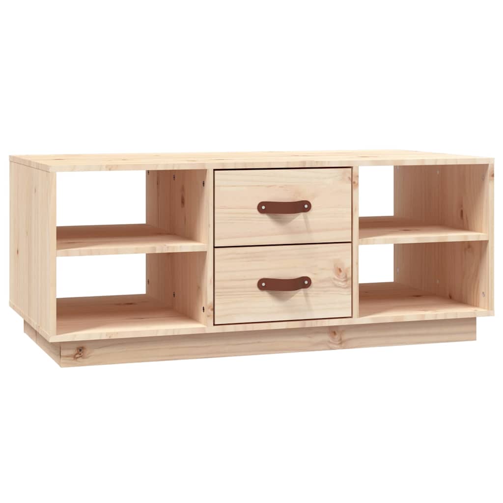 Vidaxl Stolik Kawowy, 100X50X41 Cm, Lite Drewno Sosnowe