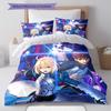 Fate Pattern Bedding Quilt Set Quilt Cover Pillowcase Home Decoration Birthday Gift (1 * duvet cover + 2 * pillowcase, without core)