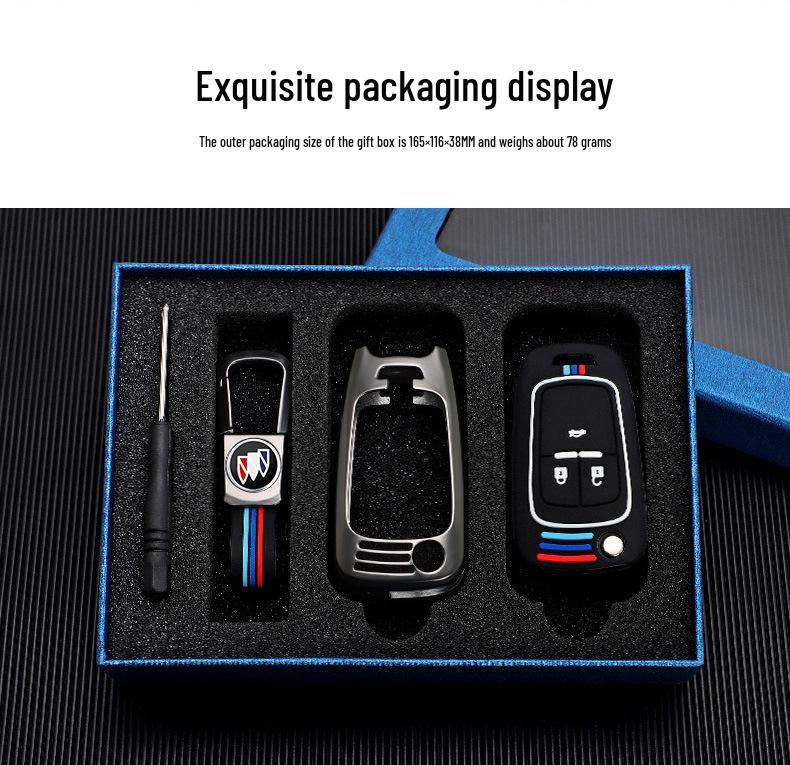 Buick Car Key Case Cover for Models: New Excelle, Verano, GT, Velite, Envision, Enclave, GL8, LaCrosse, GL6, Encore
