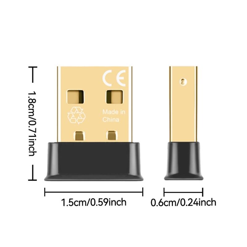 USB Bluetooth-compatible Adapter Wireless Dongle PC Transmitter Receiver Replacement For Mouse Tablet Acessories
