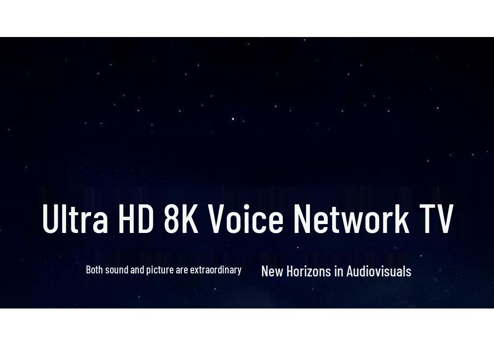 2026 75-Inch 8K Borderless Smart TV with Full Screen, Eye Protection, and WiFi Explosion-Proof Features