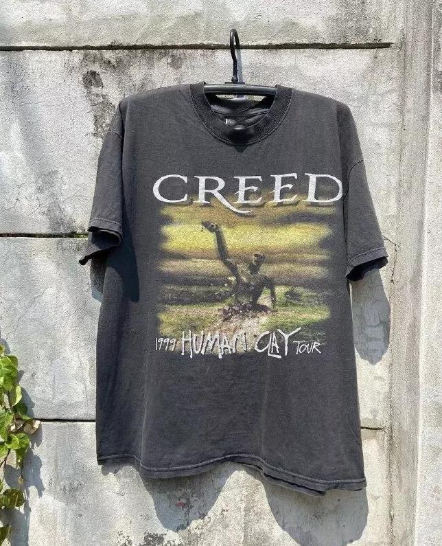Creed Human Clay Cotton Black Unisex T-shirt S