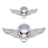 3D Metal Devil Skull Car Emblems Sticker Auto Badge Sticker Bumper Decal for Car SUV Truck Motorbike