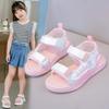 Summer Open Toe Soft Sole Girls Sports Princess Sandals Casual Student Kids Beach Shoes