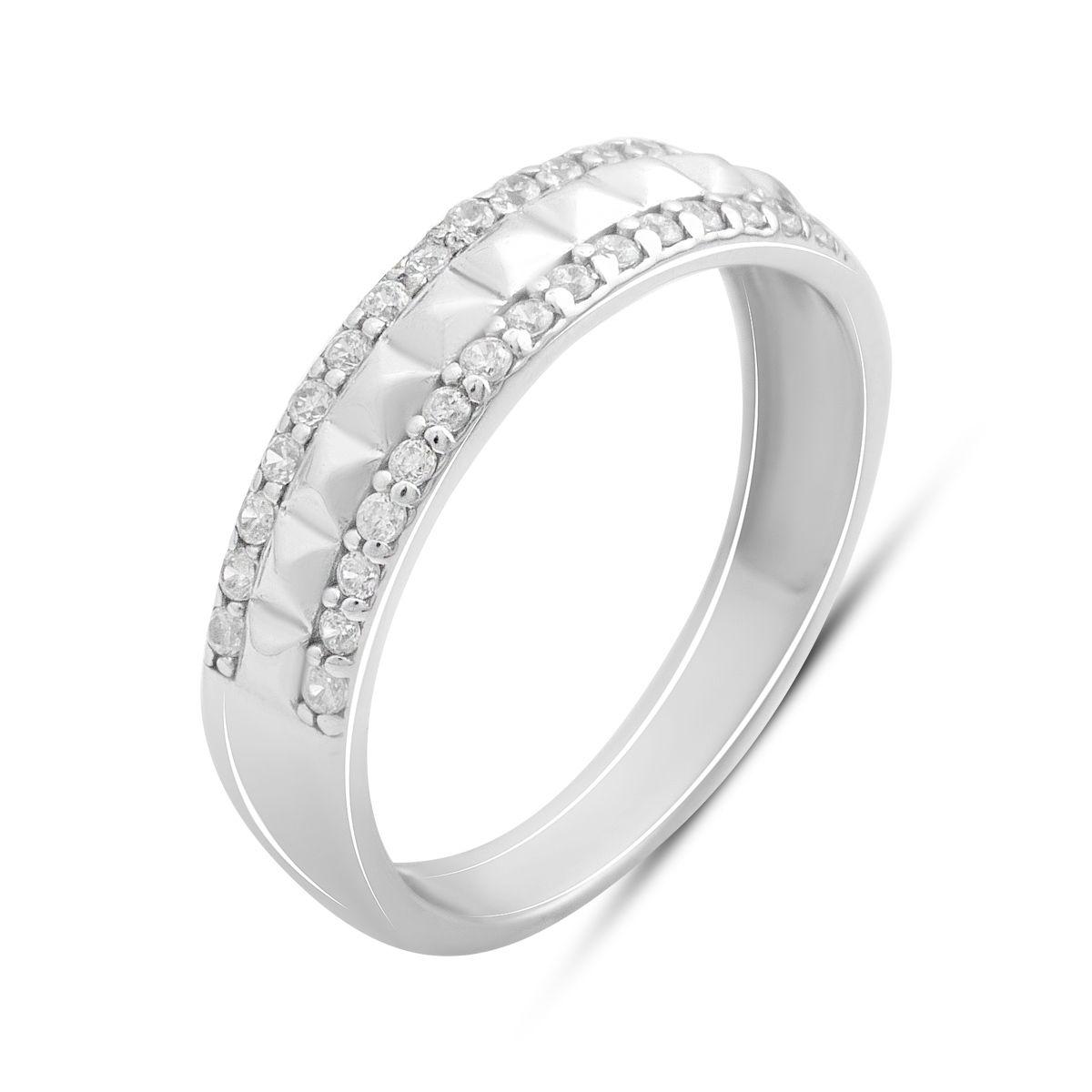 

Silver ring with cubic zirconia 0.3ct, item weight 2.28 g (2197690) 16.5 білий