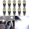 Waterproof T10 LED Bulbs 8PCS 5730 12V Canbus Error Free Universal Car Side Lights 10PCS/Pack Automotive Lighting
