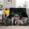 1pc Damaged Smile Joker Cartoon Blanket,Portable Throw for Travel & Camping, All Season Cozy Blanket,Ideal Gift