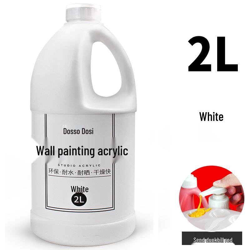 2L Acrylic Paint Bucket for Wall, Textile & Graffiti DIY Projects