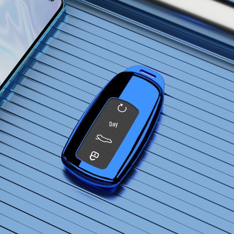 Премиальный Роскошный Чехол для Ключей для Chery Tiggo 9 - Подходит для Моделей 2023 года, 5- и 7-местные, Полное Покрытие с Пряжкой