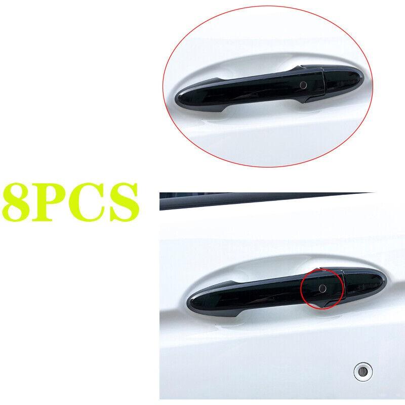 ABS Black Exterior Aide Door Handle Cover Trim Fit for Honda Fit/Jazz 2014-2020
