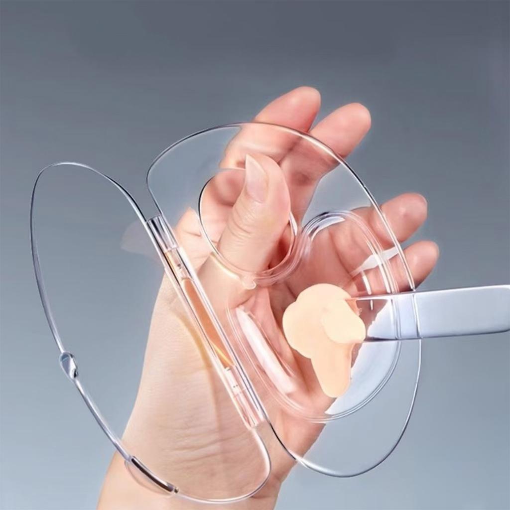 Make-up Mischpalette Kann Flüssig-Foundation Aufbewahren, Acrylpalette Halten, Kunst Nagelpalette, Pigment Transparente Make-up Palette Für Foundation Make-up