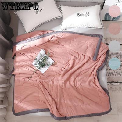 Skin-friendly Washed Cotton Air-conditioning Quilt Single Double Summer Cool Quilt Spring and Autumn Thin Quilt
