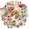 35-70pcs Japanese Culture Stickers Stationery Sticker Diy Decoration For Fridge Notebook BikePhone Suitcase Graffiti Decals