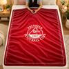 Flannel BlanketAberdeen FC Warm Soft Throw Blanket for Indoor Sofa Bed Living Room Use