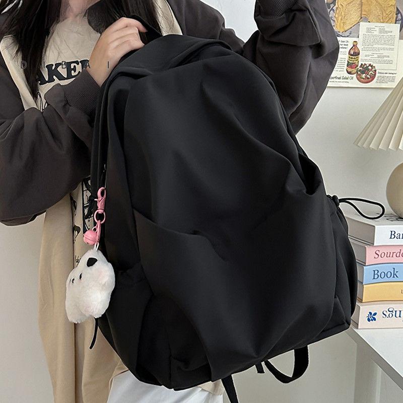 Large Capacity Korean Style Backpack Simple & Casual Dual-shoulder Bag for Travel & Daily Use