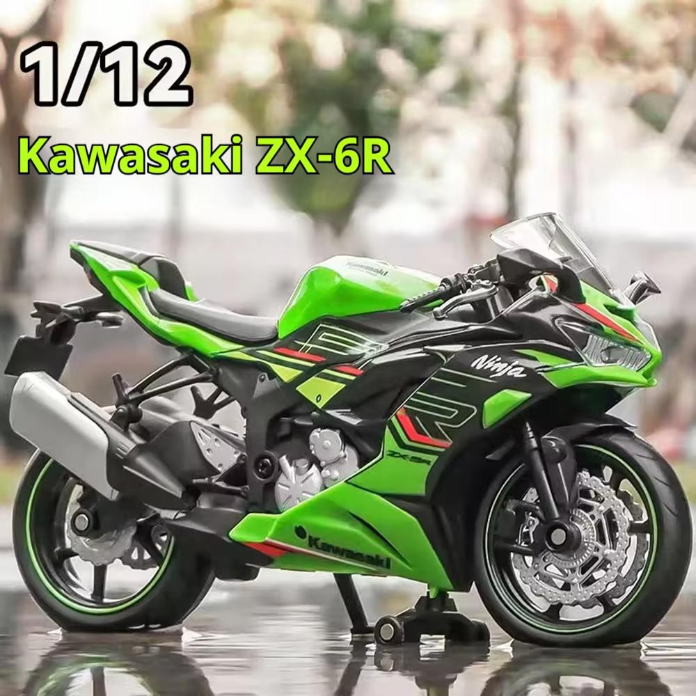 2026 New 1/12 Kawasaki Ninja ZX-6R Motorcycle Toy 1:12 RMZ City Diecast Model Super Sport Miniature Collection Gift for Boy Children Kid