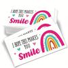 50 Sheets/pack I Hope This Makes You Smile, Thank You Cards, Shopping Greeting Cards, Buy Thank You Cards For Customers