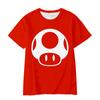 Magliette Estive Girocollo 3D Stampate Super Mario Moda Casual Manica Corta Bambini Ragazzo e Ragazza Bambini Unisex