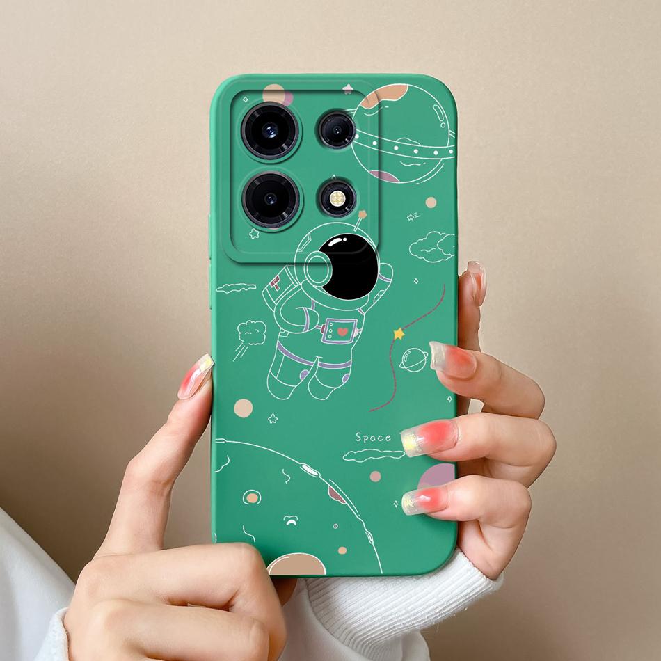 Case For Infinix Note 30 Pro Vip 30i Flower Soft Liquid Silicone Camera Lens Protection Back Cover For Infinix Note30 30 i Coque