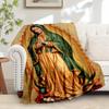 1pc Virgin Mary,Guadalupe,Devotion Flannel Blanket  Lightweight Soft for All Seasons, Ideal for Couch, Office, Bed, Travel, Camping  Throw78