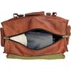 Mens Retro Style Carry On Luggage Flap Duffel Leather Duffel Bag
