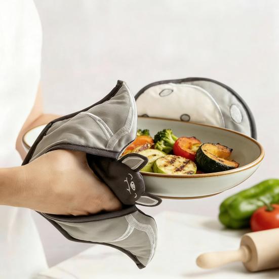 Oven Mitts & Pot Holders Set Heat Resistant Insulated Kitchen Gloves with Non-Slip Grip Insulated Kitchen Gloves for Baking Cooking Grilling