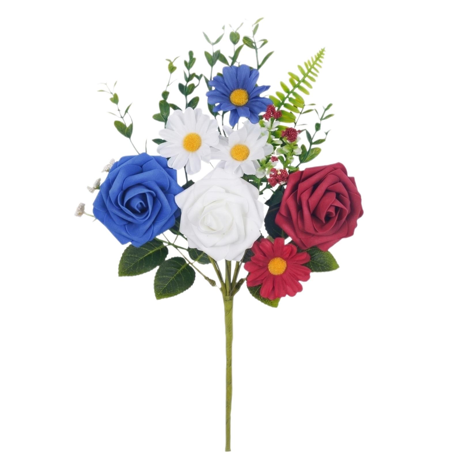 

Roses, Daisies, Cuttings, Red, Blue Gifts, Party Simulation Flowers, Creative Decorative Supplies, Simulation Green Plants One Size