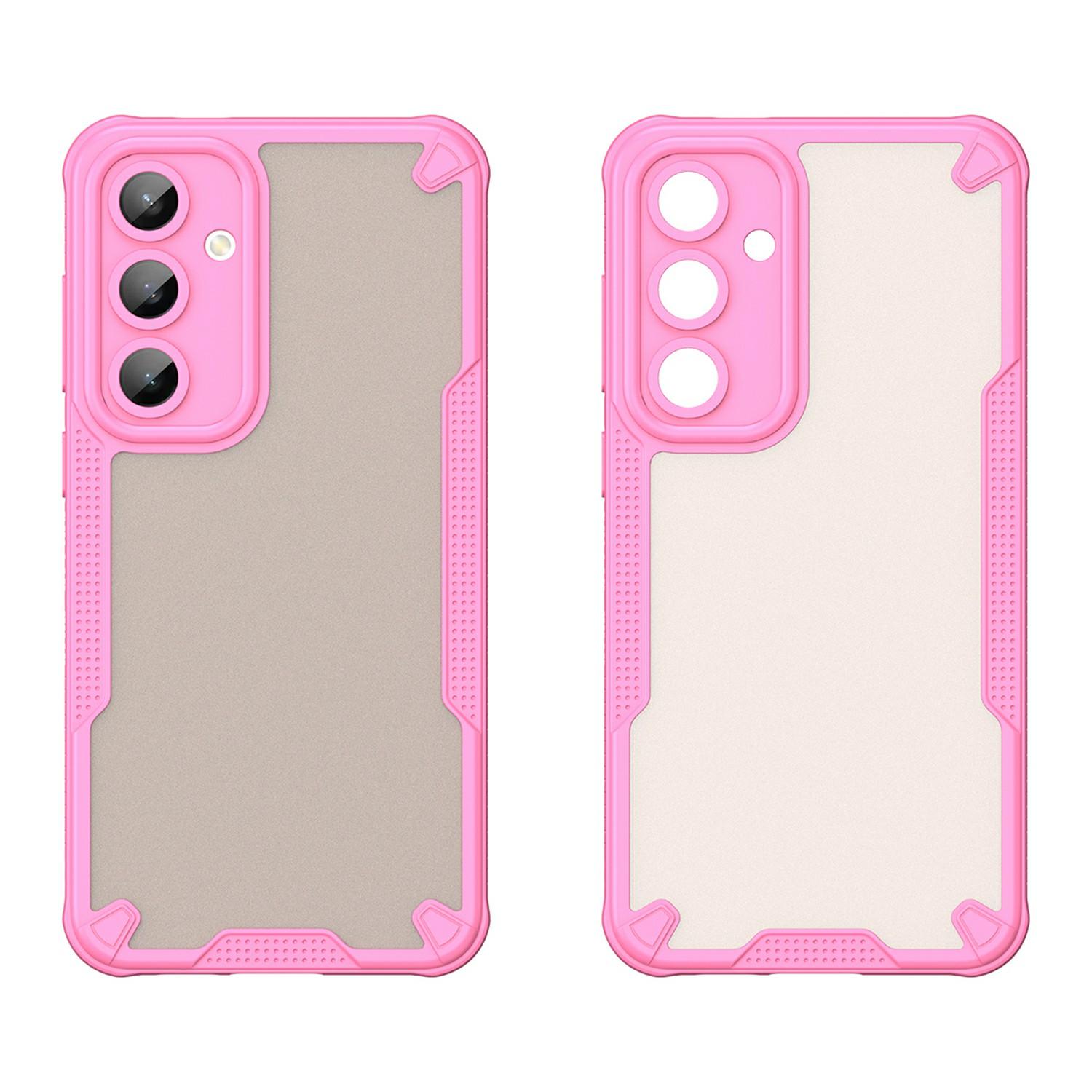 

For Samsung Galaxy S24 FE Case PC+TPU Frosted Phone Back Cover Purple